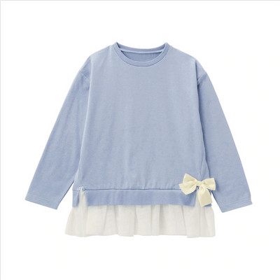 Moderna široka bluza za djevojčice s trakom