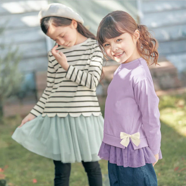 Moderna široka bluza za djevojčice s trakom