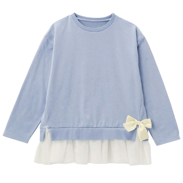 Moderna široka bluza za djevojčice s trakom