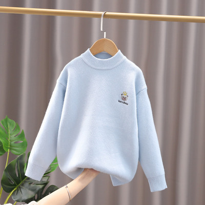 Παιδική χειμερινή μπλούζα για κορίτσια με κέντημα