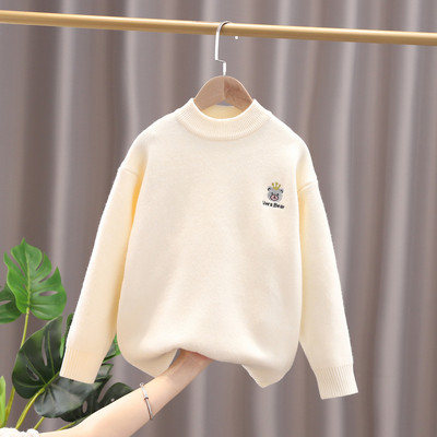 Παιδική χειμερινή μπλούζα για κορίτσια με κέντημα