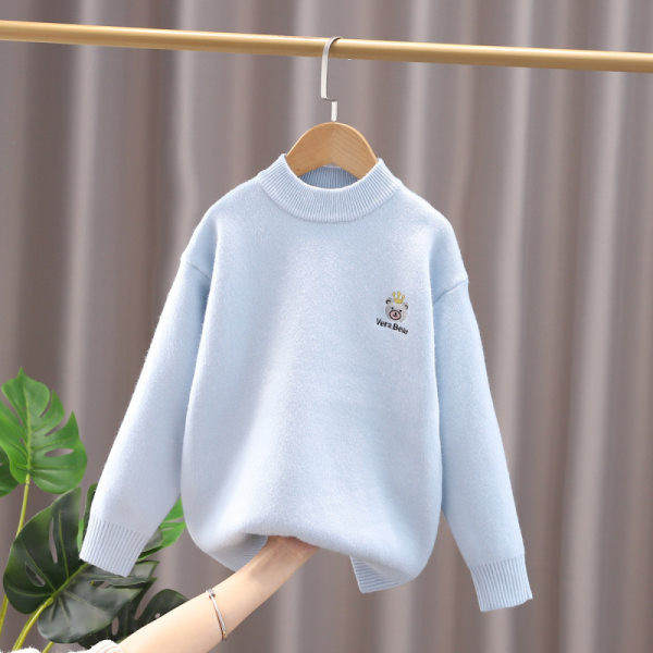 Παιδική χειμερινή μπλούζα για κορίτσια με κέντημα