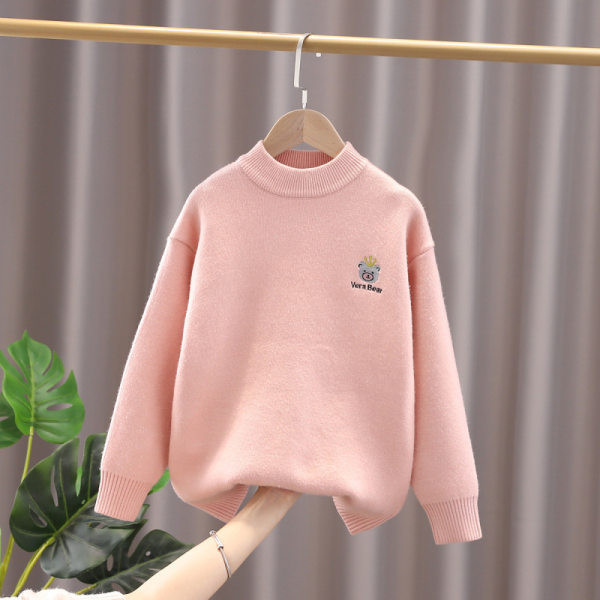 Παιδική χειμερινή μπλούζα για κορίτσια με κέντημα