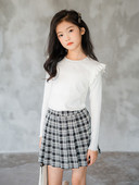 Laste vabaaja pikkade varrukatega pluus