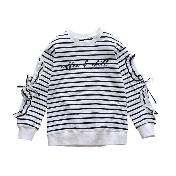 Μόδα παιδική μπλούζα με δαντέλα για κορίτσια