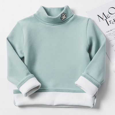 Παιδική χειμερινή μπλούζα για κορίτσια - με κέντημα