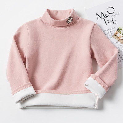 Παιδική χειμερινή μπλούζα για κορίτσια - με κέντημα