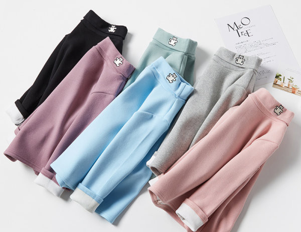 Παιδική χειμερινή μπλούζα για κορίτσια - με κέντημα