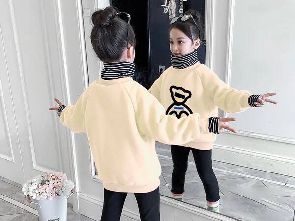 Casual μακρυμάνικη μπλούζα για κορίτσια