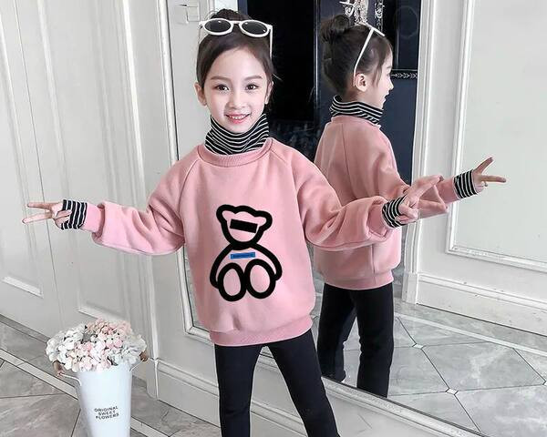 Casual μακρυμάνικη μπλούζα για κορίτσια