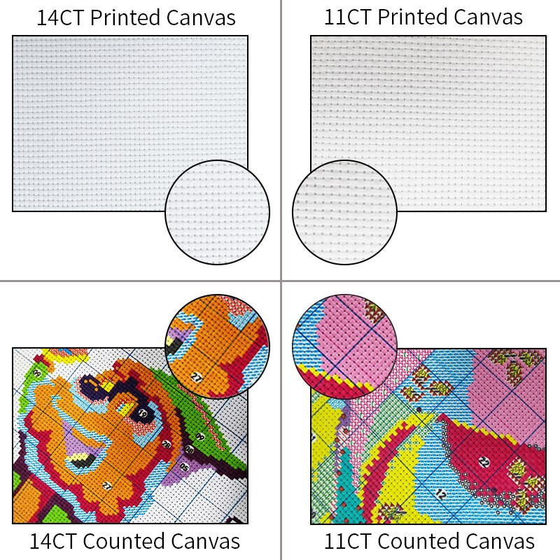 Joy Sunday Χριστουγεννιάτικο ύφασμα σταυροβελονιάς για κιτ κεντήματος DMC Βαμβακερό νήμα τυπωμένο καμβάς DIY Crafts Cross Stitch Κεντήματα