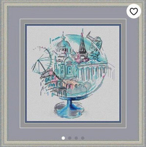 νεροχρωμα στυλ πολης κιτ σταυροκεντηματος Craft Christmas Cross Stich Set NO Hoop Counted DIY Kit Cross Stitch Painting