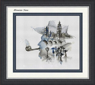 νεροχρωμα στυλ πολης κιτ σταυροκεντηματος Craft Christmas Cross Stich Set NO Hoop Counted DIY Kit Cross Stitch Painting