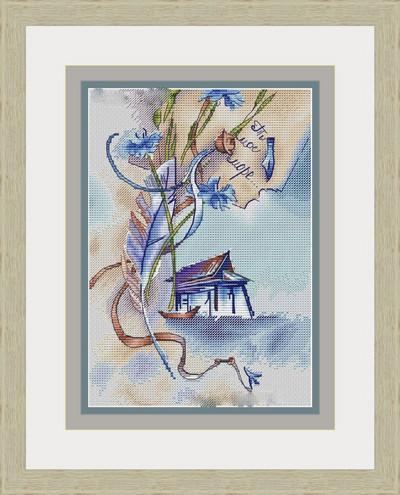 νεροχρωμα στυλ πολης κιτ σταυροκεντηματος Craft Christmas Cross Stich Set NO Hoop Counted DIY Kit Cross Stitch Painting