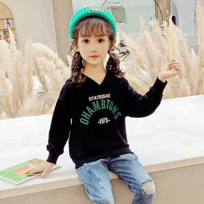 Παιδική μπλούζα απλικέ με κουκούλα για κορίτσια