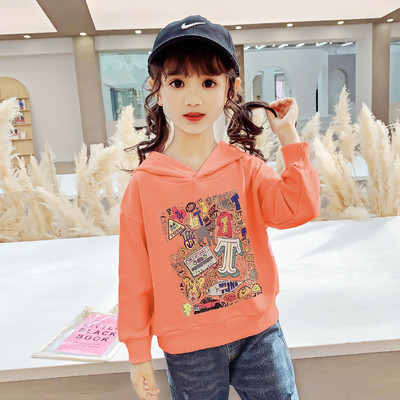 Παιδική μπλούζα απλικέ με κουκούλα για κορίτσια