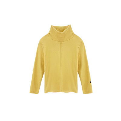 Ühevärviline kõrge polo kraega pluus tüdrukutele