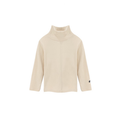 Ühevärviline kõrge polo kraega pluus tüdrukutele