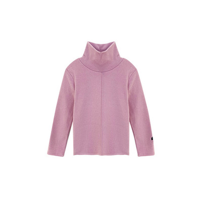 Ühevärviline kõrge polo kraega pluus tüdrukutele