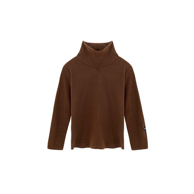 Ühevärviline kõrge polo kraega pluus tüdrukutele