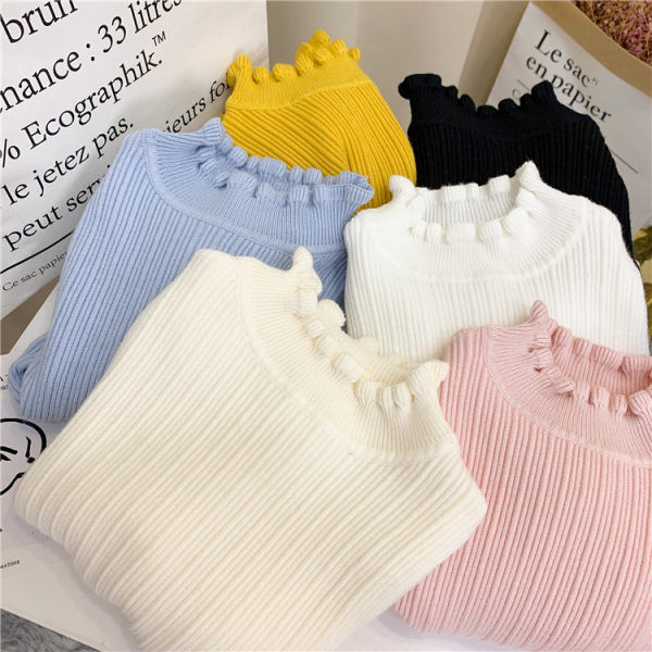 Bluză pentru copii cu guler înalt pentru fete