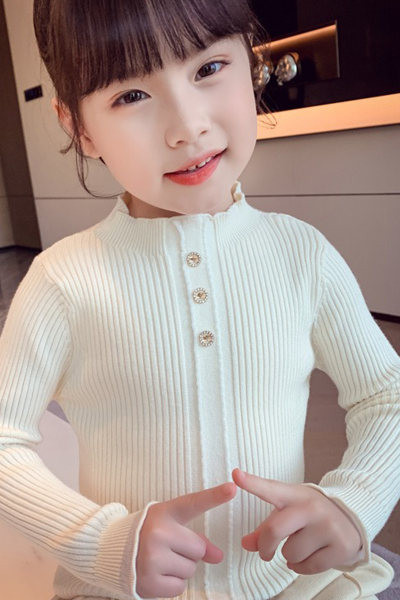 Bluza model noua cu nervuri pentru fete cu nasturi