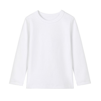 Laste vabaaja ümara kaelusega pluus