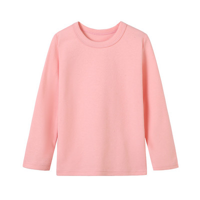 Laste vabaaja ümara kaelusega pluus