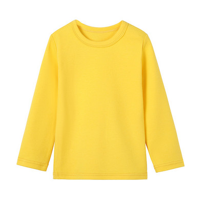 Laste vabaaja ümara kaelusega pluus