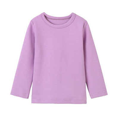 Laste vabaaja ümara kaelusega pluus