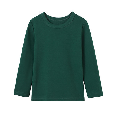 Laste vabaaja ümara kaelusega pluus