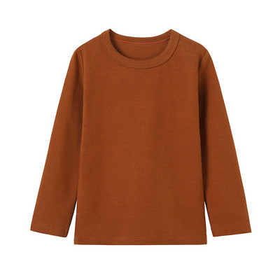 Laste vabaaja ümara kaelusega pluus