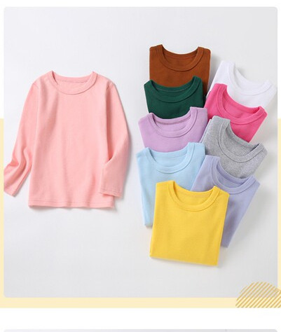 Laste vabaaja ümara kaelusega pluus