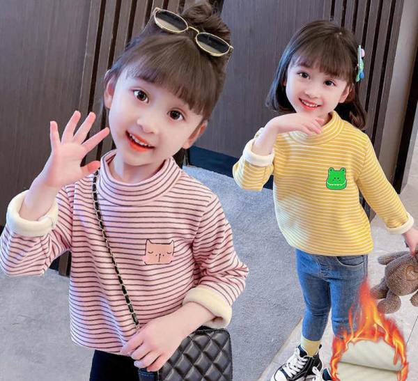 Casual παιδική μπλούζα με ριγέ πόλο γιακά