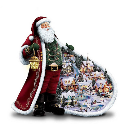 2020 DIY Santa Claus Cross Stitch Ebroidery 11CT Kit Craft Bednework Set Χριστουγεννιάτικη Βαμβακερή κλωστή σε καμβά τυπωμένη διακόσμηση σπιτιού