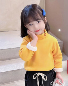 Μόδα παιδική μπλούζα με γιακά πόλο για κορίτσια