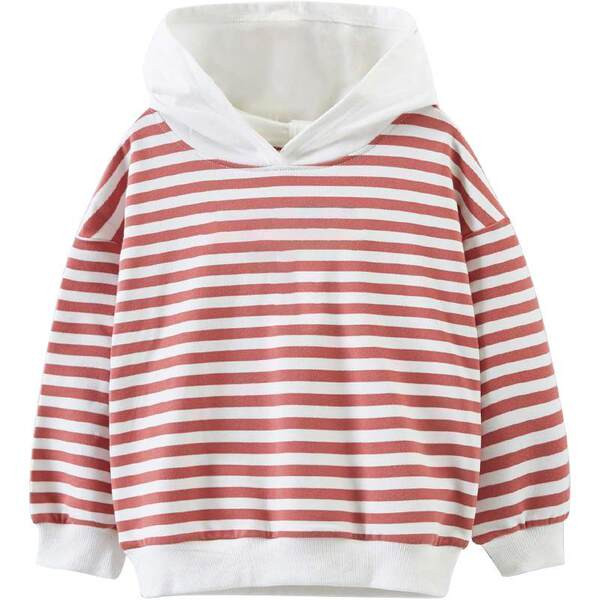 Casual Παιδική ριγέ μπλούζα με κουκούλα