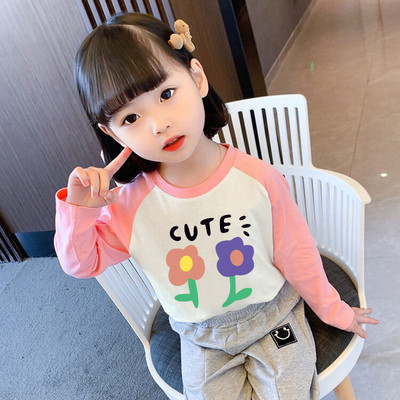 Παιδική casual εμπριμέ μπλούζα για κορίτσια