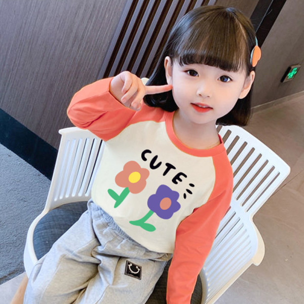 Παιδική casual εμπριμέ μπλούζα για κορίτσια