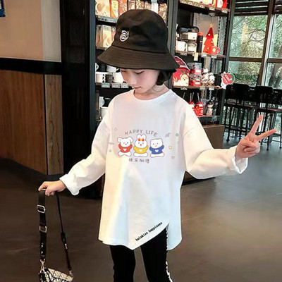 Aplikatsiooniga vabaaja pluus tüdrukutele