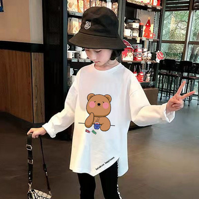 Aplikatsiooniga vabaaja pluus tüdrukutele