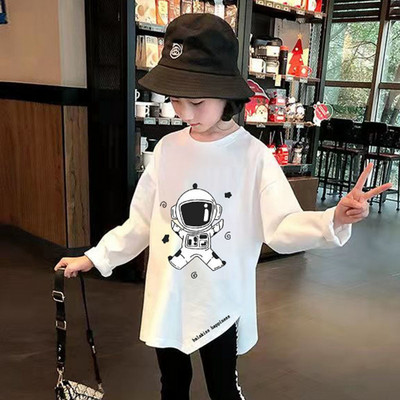 Aplikatsiooniga vabaaja pluus tüdrukutele