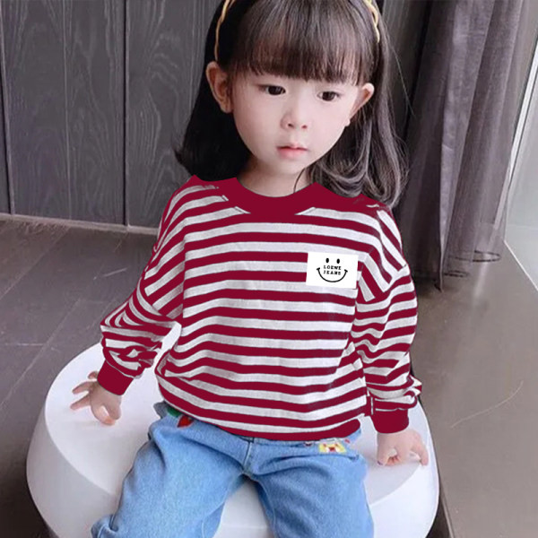 Casual παιδική μπλούζα με στρογγυλή λαιμόκοψη και μακριά μανίκια