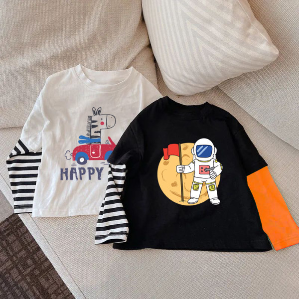 Pikkade varrukatega lastepluus tüdrukule