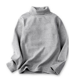 Παιδική ριγέ μπλούζα με ψηλό γιακά πόλο