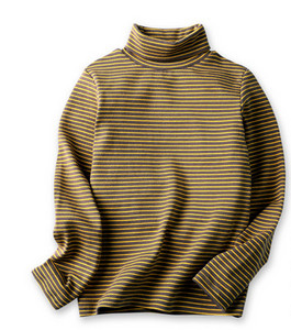 Παιδική ριγέ μπλούζα με ψηλό γιακά πόλο