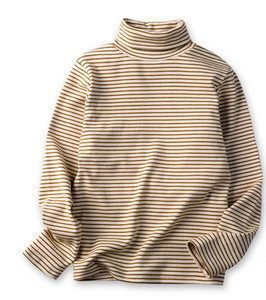 Παιδική ριγέ μπλούζα με ψηλό γιακά πόλο