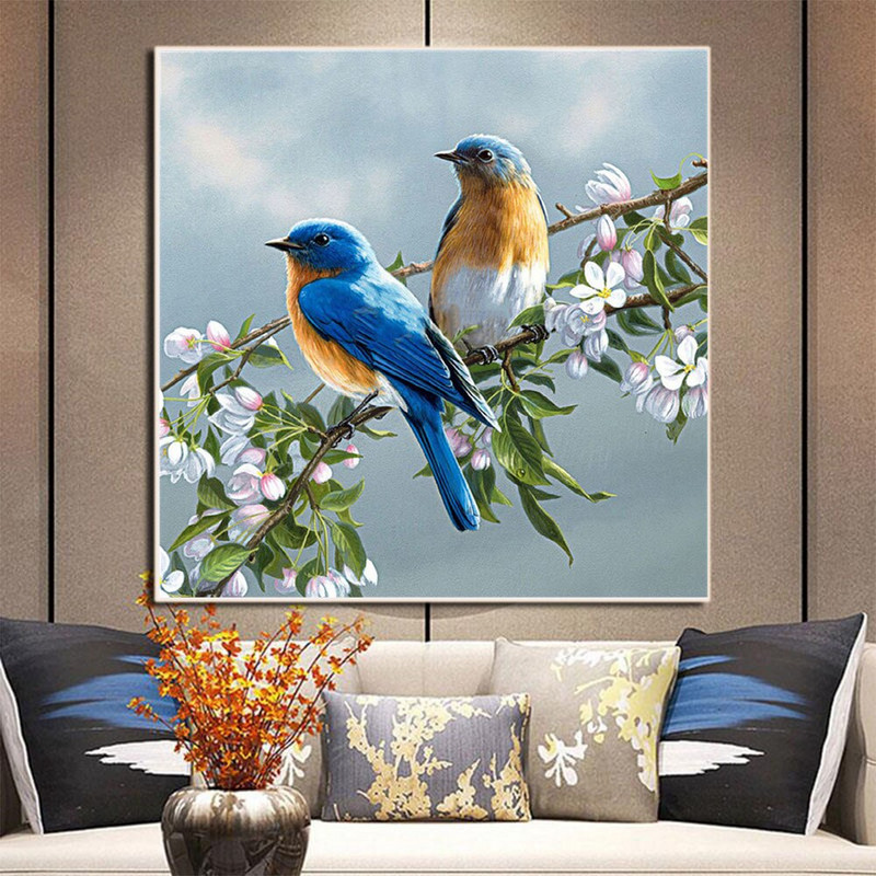 Bird Animal DIY Ebroidery 11CT Cross Stitch Kits Craft Needlework Σετ Βαμβακερή κλωστή τυπωμένο καμβά Διακόσμηση σπιτιού στο δωμάτιο