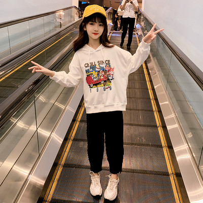 Παιδική μπλούζα απλικέ με κουκούλα για κορίτσια