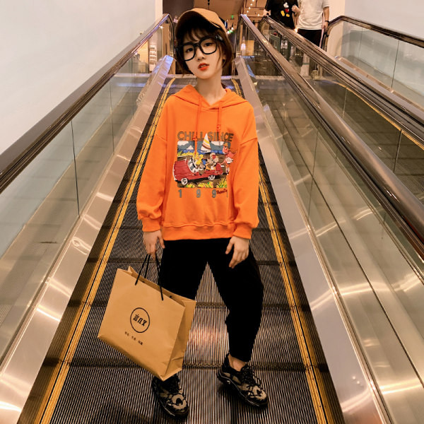 Παιδική μπλούζα απλικέ με κουκούλα για κορίτσια